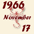 Skorpió, 1966. November 17