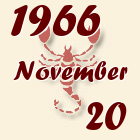 Skorpió, 1966. November 20