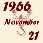 Skorpió, 1966. November 21