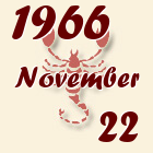 Skorpió, 1966. November 22