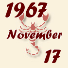 Skorpió, 1967. November 17