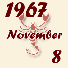 Skorpió, 1967. November 8