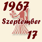 Szűz, 1967. Szeptember 17