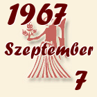 Szűz, 1967. Szeptember 7