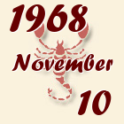 Skorpió, 1968. November 10