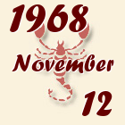 Skorpió, 1968. November 12