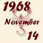 Skorpió, 1968. November 14