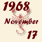Skorpió, 1968. November 17