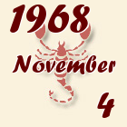 Skorpió, 1968. November 4