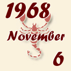 Skorpió, 1968. November 6