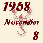 Skorpió, 1968. November 8