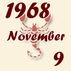 Skorpió, 1968. November 9