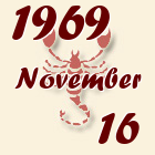 Skorpió, 1969. November 16