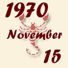 Skorpió, 1970. November 15