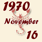 Skorpió, 1970. November 16