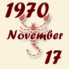 Skorpió, 1970. November 17