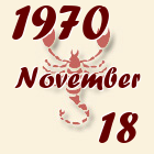 Skorpió, 1970. November 18