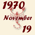 Skorpió, 1970. November 19