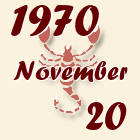 Skorpió, 1970. November 20