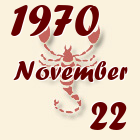 Skorpió, 1970. November 22