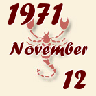 Skorpió, 1971. November 12