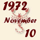 Skorpió, 1972. November 10