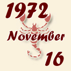 Skorpió, 1972. November 16