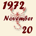 Skorpió, 1972. November 20