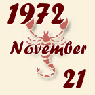 Skorpió, 1972. November 21