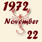 Skorpió, 1972. November 22