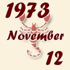 Skorpió, 1973. November 12