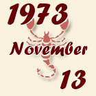 Skorpió, 1973. November 13