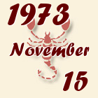 Skorpió, 1973. November 15