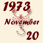 Skorpió, 1973. November 20