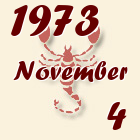 Skorpió, 1973. November 4