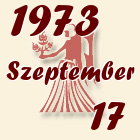 Szűz, 1973. Szeptember 17
