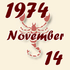 Skorpió, 1974. November 14