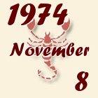 Skorpió, 1974. November 8