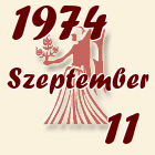 Szűz, 1974. Szeptember 11