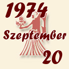 Szűz, 1974. Szeptember 20