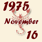 Skorpió, 1975. November 16