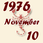 Skorpió, 1976. November 10