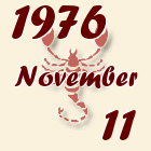 Skorpió, 1976. November 11