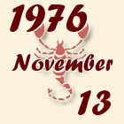 Skorpió, 1976. November 13