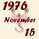 Skorpió, 1976. November 15
