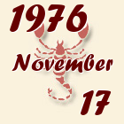 Skorpió, 1976. November 17