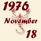Skorpió, 1976. November 18