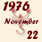 Skorpió, 1976. November 22