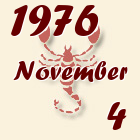 Skorpió, 1976. November 4