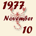 Skorpió, 1977. November 10